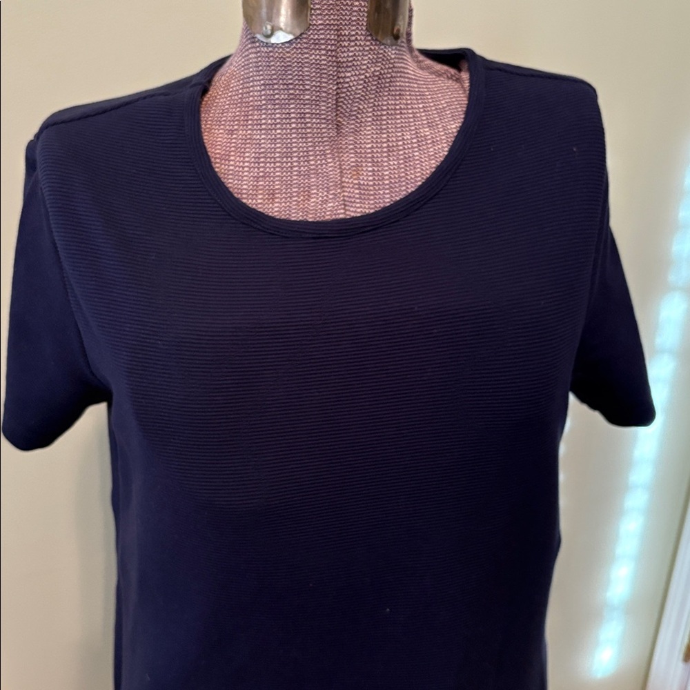 Hanna Andersson Navy Ponte Knit Dress Medium - Picture 3 of 11
